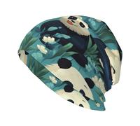 HJFCZH Beau chapeau tricoté pour adulte, bonnet de haricot décontracté, chapeau élastique sans bord, unisexe noir