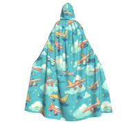 HJFCZH Belle cape à capuche imprimée avion ciel pour adulte pour diverses fêtes et carnaval