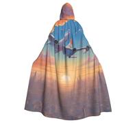 HJFCZH Belle cape à capuche imprimée avion pour adulte pour diverses fêtes et carnaval