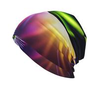 HJFCZH Bonnet tricoté tendance pour adulte Motif fleurs sous le soleil Doux Chaud et élastique Convient pour un usage quotidien Sortir et faire du sport Noir