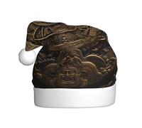 HJFCZH Calendrier Maya Fin du Monde Image Chapeau de Noël Durable pour Adulte pour Halloween, Noël, Nouvel An