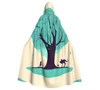 HJFCZH Cape à capuche Happy under the big tree pour Halloween adulte super large