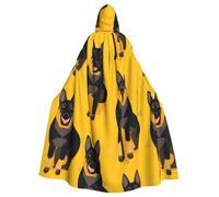HJFCZH Cape à capuche imprimée chien de berger allemand pour adultes pour diverses fêtes et carnaval
