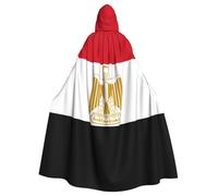 HJFCZH Cape à capuche imprimée drapeau égyptien pour adulte Super Large