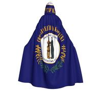 HJFCZH Cape à capuche pour adulte avec image du drapeau de l'État du Kentucky pour un entretien facile et une utilisation durable