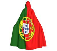 HJFCZH Cape à capuche pour adulte avec imprimé drapeau portugais pour Halloween assurant un entretien facile et une utilisation durable