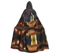 HJFCZH Cape à capuche pour adulte avec imprimé « The United States Capitol at night » pour diverses fêtes et carnavals