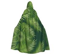 HJFCZH Cape à capuche pour adulte avec motif de feuilles vertes de palmier assurant un entretien facile et une utilisation durable