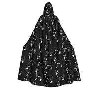 HJFCZH Cape à capuche pour adulte avec motif loup féroce pour Halloween, jeu de rôle
