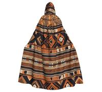 HJFCZH Cape à capuche pour adulte avec motifs nationaux africains pour Halloween assurant un entretien facile et une utilisation durable