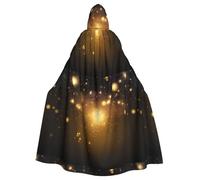 HJFCZH Cape à capuche pour adulte avec particules de flash pour Halloween, jeux de rôle