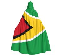 HJFCZH Cape à capuche pour adulte Motif drapeau de la Guyane pour Halloween assurant un entretien facile et une utilisation durable