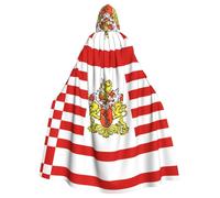 HJFCZH Cape à capuche pour adulte Motif drapeau du Sénat de Brême pour Halloween assurant un entretien facile et une utilisation durable