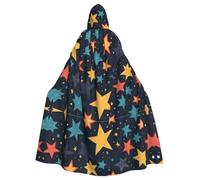 HJFCZH Cape à capuche pour adulte motif étoiles orientales avec nœud papillon, sans fermeture éclair