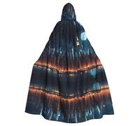 HJFCZH Cape à capuche pour adulte New York Night View Picture Halloween assurant un entretien facile et une utilisation durable