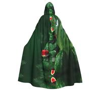 HJFCZH Cape à capuche pour adulte Patrick's Watermelon Festival Picture Halloween assurant un entretien facile et une utilisation durable