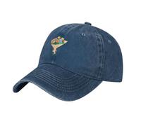 HJFCZH Casquette de baseball noire à fleurs enveloppée dans un beau papier imprimé coton chapeau classique pour homme et femme, léger et respirant, Bleu marine, taille unique