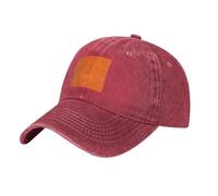 HJFCZH Casquette de baseball noire pour adulte avec impression orange capucine pour homme et femme, Rouge, taille unique