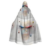 HJFCZH Chaos Theory Picture Cape à capuche pour adulte à porter pendant Halloween, jeu de rôle