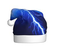 HJFCZH Chapeau de Noël avec imprimé tempête de foudre pour adulte, ce qui en fait un cadeau amusant et durable pour homme et femme