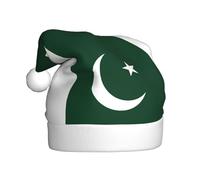 HJFCZH Chapeau de Noël imprimé drapeau du Pakistan pour adulte, ce qui en fait un cadeau amusant et durable pour homme et femme