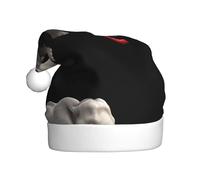 HJFCZH Chapeau de Noël imprimé éléphant mangeant du piment pour adulte, ce qui en fait un cadeau amusant et durable pour homme et femme