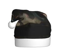 HJFCZH Chapeau de Noël imprimé loup-garou HD pour adulte pour Noël, Halloween, Nouvel An, soldes, promotions