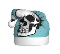 HJFCZH Chapeau de Noël imprimé tête de mort pour adulte doux et léger
