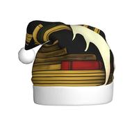 HJFCZH Chapeau de Noël The Ghost of the Bookshelf pour adulte, accessoire de qualité doux, léger et moelleux
