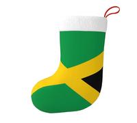 Hjfczh Chaussettes décoratives de Noël avec motif drapeau de la Jamaïque pour remplir de petits cadeaux tels que des bonbons et des petits jouets