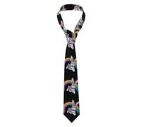 HJFCZH Cravate pour homme imprimée Crossing the rainbow douce et confortable, ne se déforme pas, résistante à la décoloration, durable (145 x 8,2 cm)