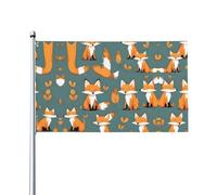 HJFCZH Drapeaux décoratifs d'extérieur en polyester durable pour cour, terrasse, porche et affichage patriotique - 0,9 x 1,5 m
