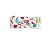 HJFCZH Healthy Food Prints Bandeau à nœud pour bébé - Accessoire de cheveux doux et extensible pour séance photo et cadeaux de fête prénatale - Couche en tricot doux pour les nourrissons de 0 à 6 mois