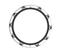HJFCZH Impression girafe noire et blanche - Accessoire de voiture attentionné - Couche de roue de qualité pour le conducteur que vous aimez