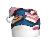 HJFCZH Joli chapeau de Noël imprimé petit cochon pour adulte, ce qui en fait un cadeau amusant et durable pour homme et femme