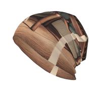 HJFCZH Koala Under The Table Picture Bonnet en tricot pour adulte - Bonnet extensible doux et confortable pour homme et femme - Noir