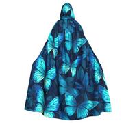 HJFCZH La cape à capuche bleue pour adulte est une cape super grande, confortable et durable
