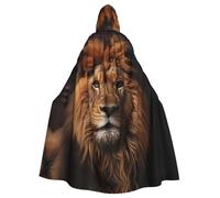 HJFCZH La cape à capuche Lion's Gaze pour adulte est une cape super grande, confortable et durable