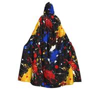 HJFCZH La cape à capuche pour adulte avec impression de peinture abstraite est une cape super grande, confortable et durable