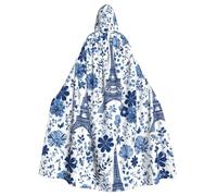 HJFCZH La cape à capuche pour adulte avec imprimé Tour Eiffel de Paris est une cape super grande, confortable et durable