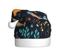 HJFCZH Le petit poisson nageant librement imprime le chapeau de Noël pour adulte pour Noël, Halloween, Nouvel An, soldes, promotions