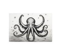 Hjfczh Lot de 6 sets de table motif tentacules de pieuvre pour table de salle à manger, 30,5 x 45,7 cm pour Noël, Halloween et une utilisation quotidienne