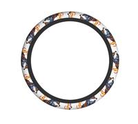 HJFCZH Loup recouvert d'empreintes de feu - Couche de roue conçue en néoprène de qualité pour une durabilité et une protection maximales