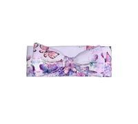 HJFCZH Magnifique bandeau papillon violet avec nœud pour bébé - Mélange de nylon doux et doux pour la peau pour séances photo de nouveau-né et cadeaux de fête prénatale
