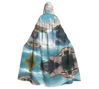 HJFCZH Niagara Falls Cape à capuche imprimée pour adulte pour Halloween, jeu de rôle