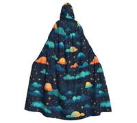 HJFCZH Night Sky Cape à capuche imprimée pour adulte pour Halloween, jeux de rôle