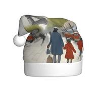 HJFCZH Paris Street Scène Tour Eiffel Image Chapeau de Noël Durable pour Adulte pour Halloween Noël Nouvel An