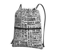 HJFCZH Sac à dos à fermeture éclair avec cordon de serrage et citations de jeu - Sac de sport résistant à l'eau et durable pour les voyages, le sport et les essentiels du quotidien