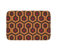 HJFCZH Shining Overlook Tapis à ourlet imprimé 40 x 60 cm - Housse de bain en polyester durable avec dos antidérapant pour salle de bain, coiffeuse et suites d'invités