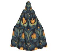 HJFCZH Spirit of the Lotus Cape à capuche imprimée pour adulte pour Halloween, jeu de rôle